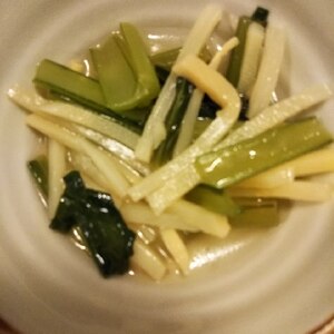 小松菜とたけのこの炒め煮